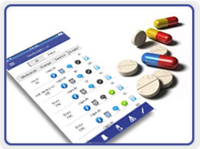 Set medication reminders, receive alerts and track adherence
